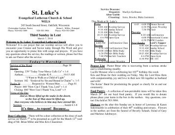 St. Luke's - St. Lukes Lutheran Church