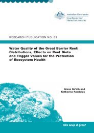 Water Quality of the Great Barrier Reef: Distributions, Effects on Reef ...