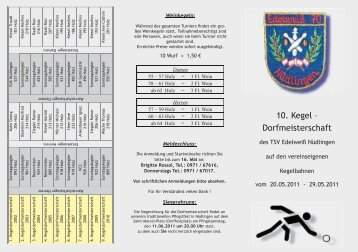 Flyer Dorfmeisterschaft.indd - TSV EdelweiÃ NÃ¼dlingen