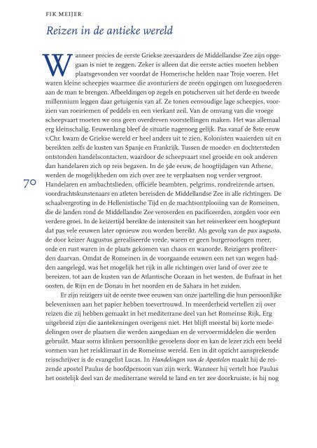 70 Reizen In De Antieke Wereld Tresoar
