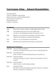 Curriculum Vitae â Eduard BrandstÃ¤tter - PÃ¤dagogik und ...