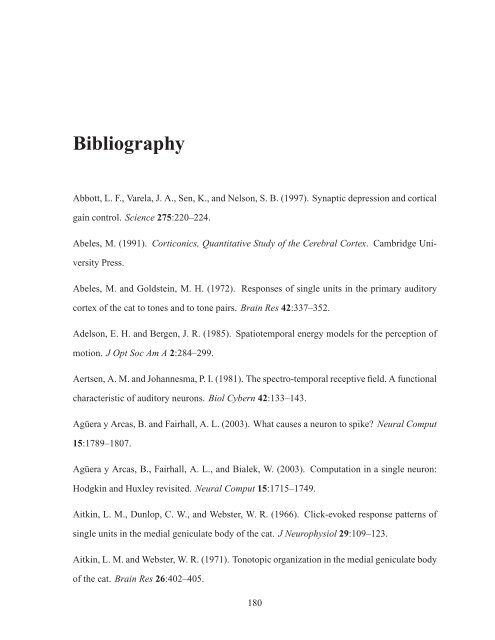 Bibliography (175 KB, PDF) - Cold Spring Harbor Laboratory