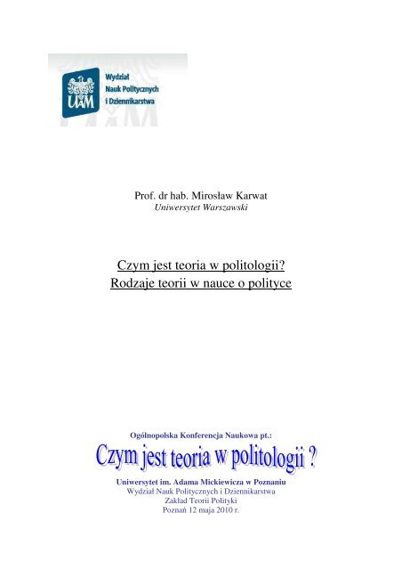 Czym jest teoria w politologii? Rodzaje teorii w nauce o polityce