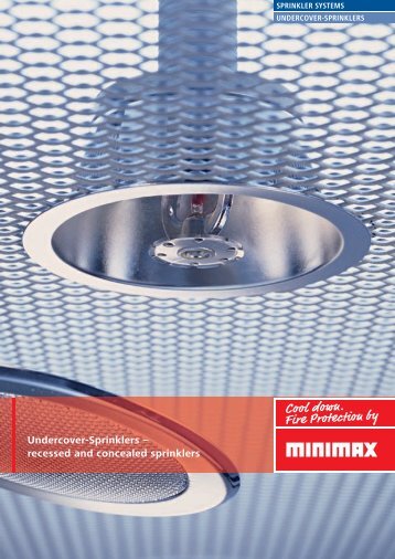 Undercover-Sprinklers â recessed and concealed sprinklers - Minimax