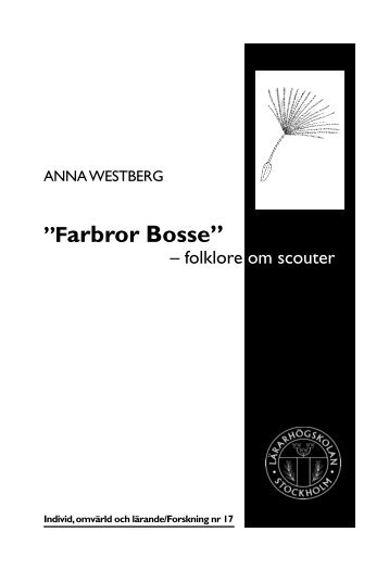 Farbror Bosseâ - och ungdomsvetenskapliga institutionen, BUV