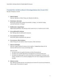 Protokoll fört vid HLS ordinarie föreningsstämma den 26 juni 2012