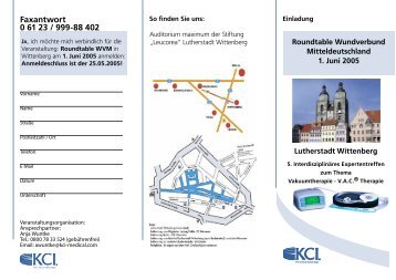 Einladung Roundtable Lutherstadt Wittenberg - Wundverbund ...