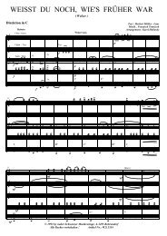 Weisst du noch.pdf - Walter Schwanzer Musikverlage