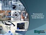 Pharmaceutical Packaging Market in Europe 2015-2019