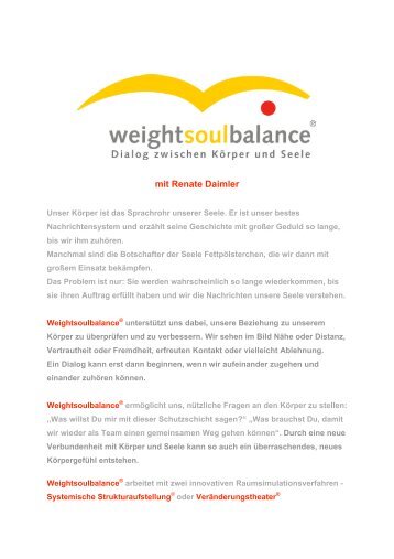 weightsoulbalance Seminar - Renate Daimler