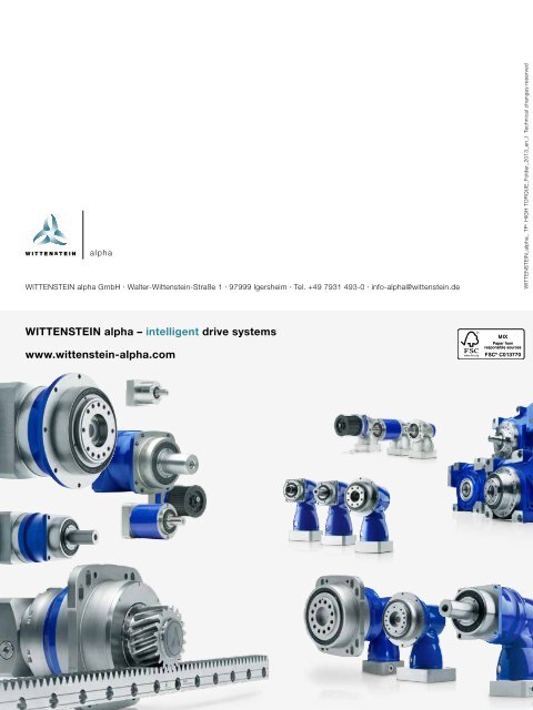 TP+ HigH Torque - WITTENSTEIN alpha