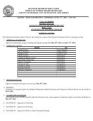 Agenda-June 27, 2013 - Bayonne Board of Education