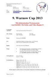 9. Warnow Cup 2013 - THR eV