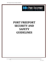 Port Freeport Badge Authorization Form