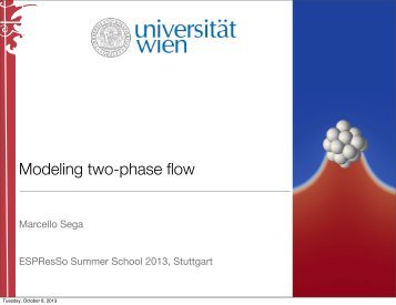 Modeling two-phase flow - ESPResSo