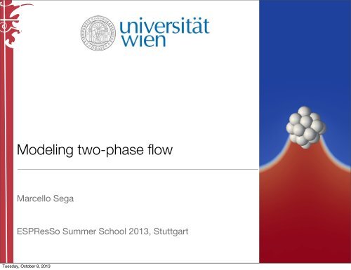 Modeling two-phase flow - ESPResSo