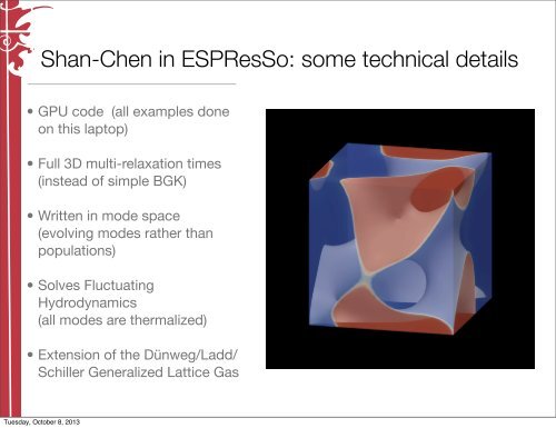 Modeling two-phase flow - ESPResSo