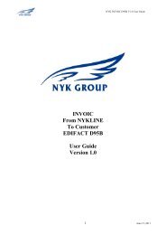 NYK INVOIC D95B A4 - NYK Line