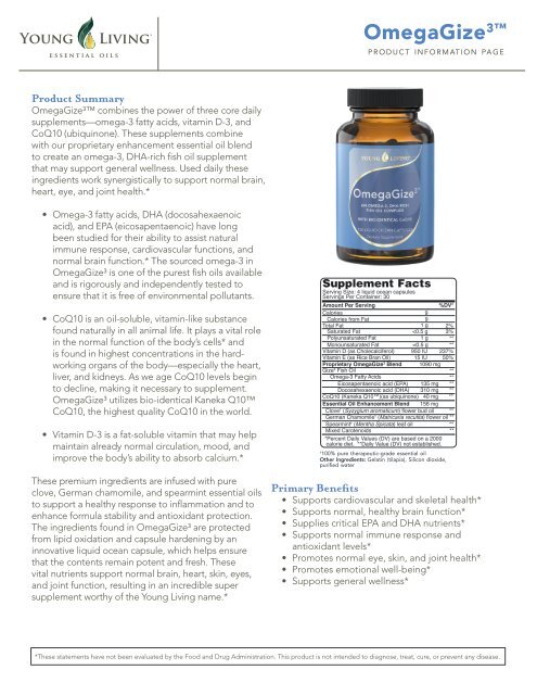 OmegaGize3â„¢ - Young Living