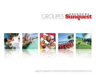 GROUPES - Thomas Cook North America