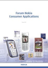 Forum Nokia Consumer Applications