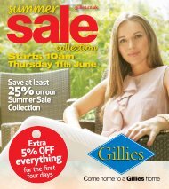 Gillies of Broughty Ferry - Summer Sale Collection 2015