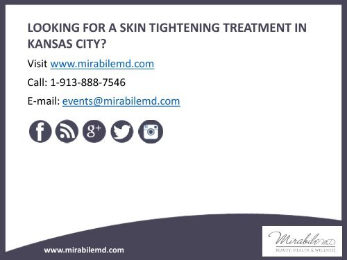 Benefits of Skin Tightening Treatment