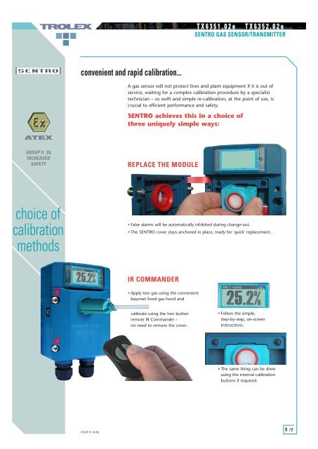 gas sensor/ transmitter - Trolex