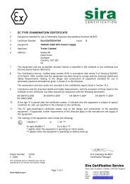 TX6649 - ATEX certificate (Sira 02ATEX3419X Iss 5) - Trolex