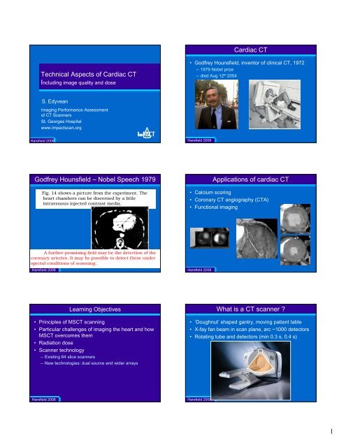 accessed here - ImPACT CT Scanner Evaluation Centre