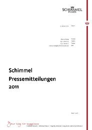 Zur Info: Schimmel Pressemitteilungen 2011 - Piano-Fies