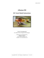 Albatros DII R/C Scale Model Instructions - AerodromeRC