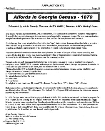 GA 1870 - Alford American Family Association