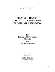 District Application Programs Handbook - PCSB Newsroom