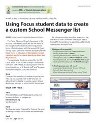 Using Focus student data to create a custom ... - PCSB Newsroom