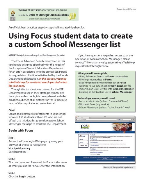 focus student portal focus student portal