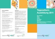 Tageseltern- Ausbildung 2011 - Pflegekinder-Aktion St. Gallen