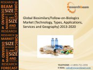 Global Biosimilars/Follow-on-Biologics Market Size, Share, Trends, Company Profiles, Demand, Insights, Analysis, Forecast 2013-2020