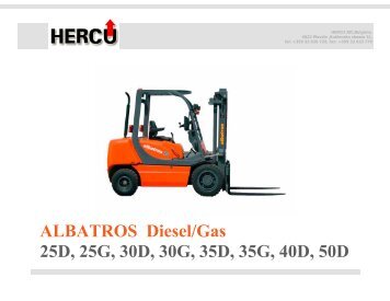 ALBATROS Diesel/Gas 25D, 25G, 30D, 30G, 35D, 35G, 40D, 50D