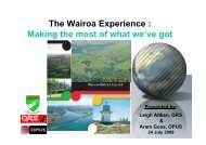 The Wairoa Experience : Making the most of what we ... - roads.co.nz