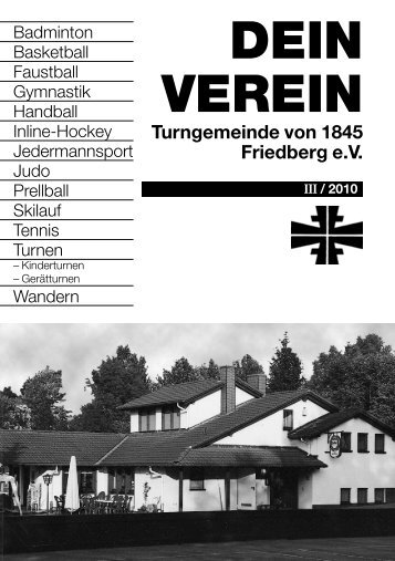 Dein Verein - Turngemeinde von 1845 Friedberg eV