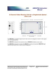 AMG4782 Instruction Manual 8 Channel Video Receive Unit for a ...