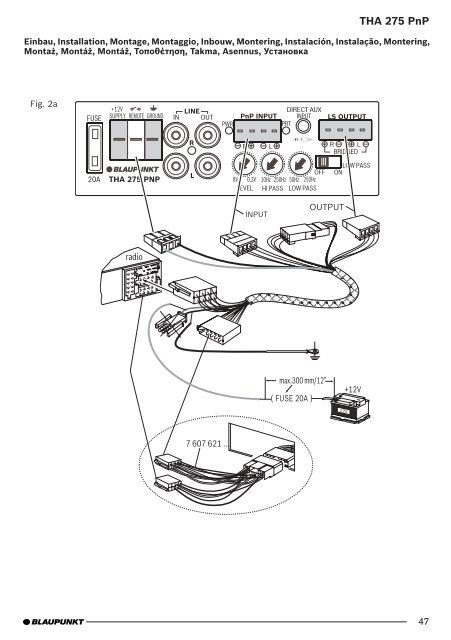 THA 275 PnP - Blaupunkt