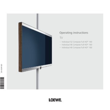 Operating instructions TV - Loewe