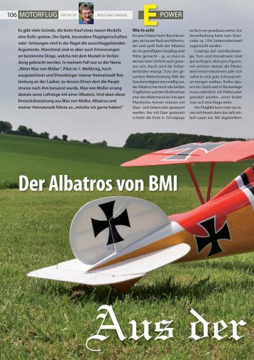 Der Albatros von BMI - hapo - trade Modellbau