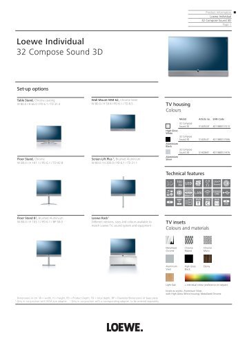 Loewe Individual 32 Compose Sound 3D