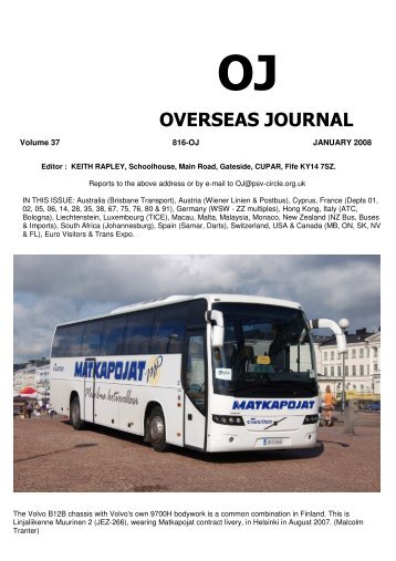 OJ OVERSEAS JOURNAL - The PSV Circle Website