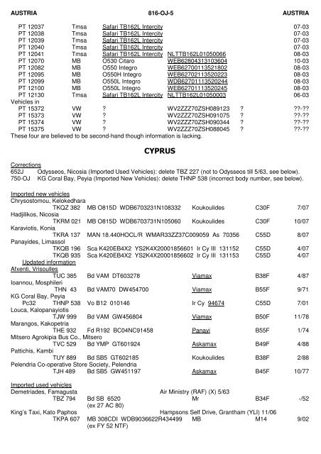 OJ OVERSEAS JOURNAL - The PSV Circle Website