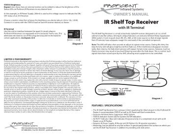 IR Shelf Top Receiver