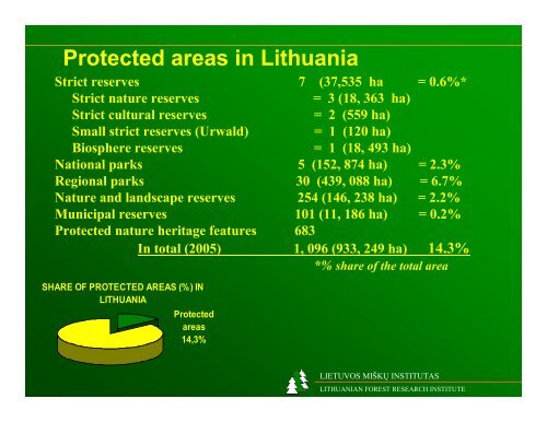presentation on forest recreation in Lithuania - the OPENspace ...